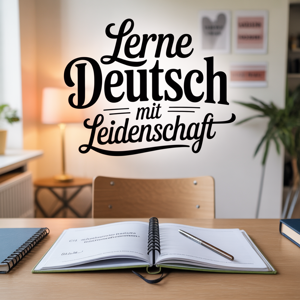 ideogram v3.0 a well organized german language course setup c1 deutsch kurs with a textbook an 3